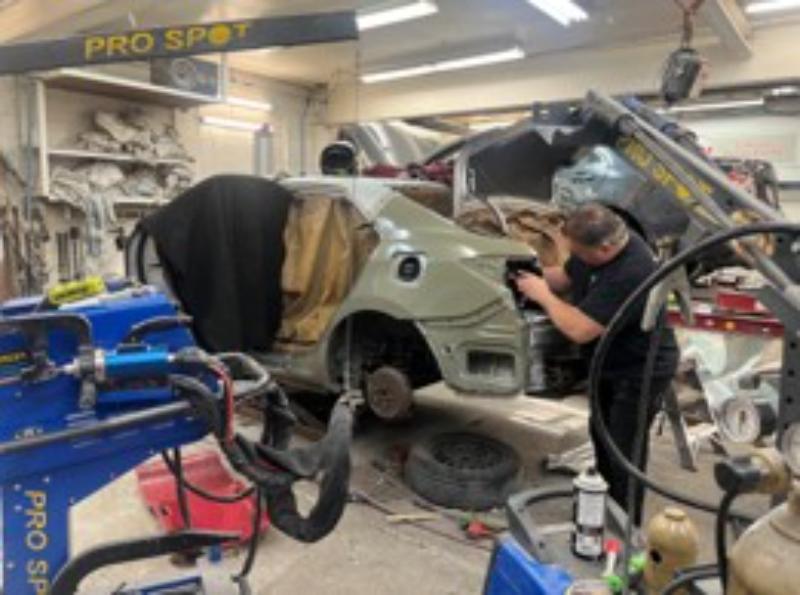 Quarter Panel being replaced